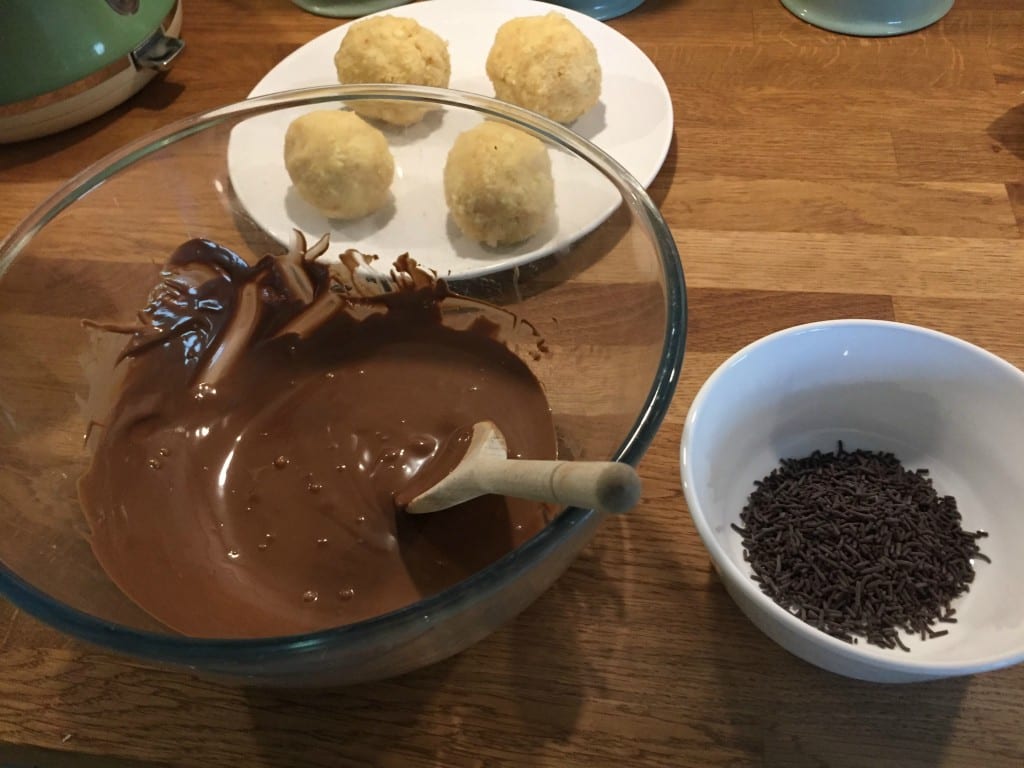 Melted chocolate