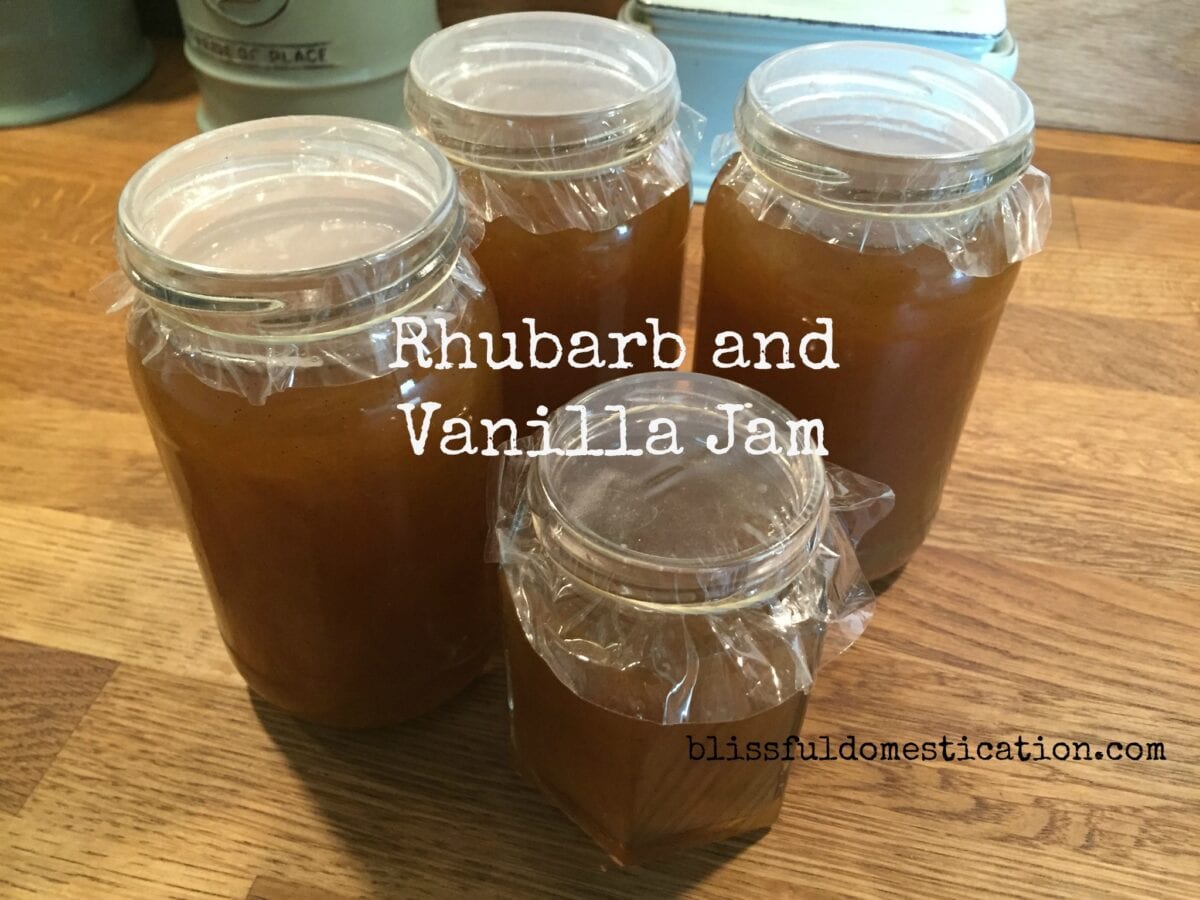 Rhubarb and vanilla jam