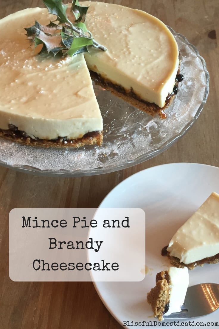Mince Pie and Brandy Cheesecake