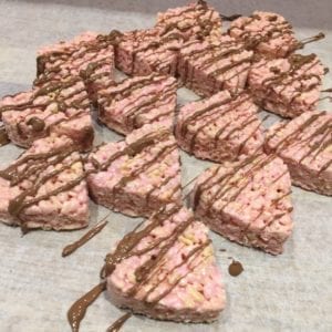 rice crispie hearts