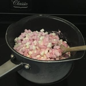 Rice crispie hearts