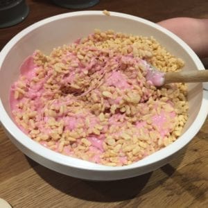 rice crispie hearts