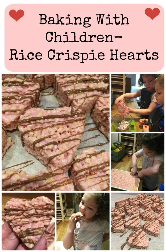 Rice crispie hearts
