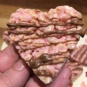 rice crispie heart