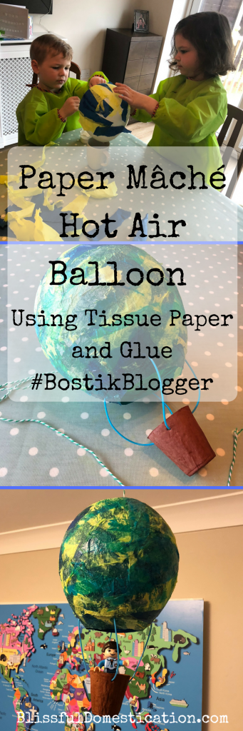 Paper mâché hot air balloon