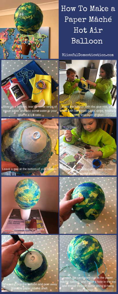 Paper Mache Hot Air Balloon